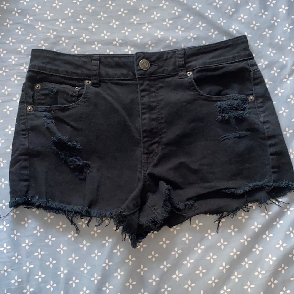Black American Eagle Shorts